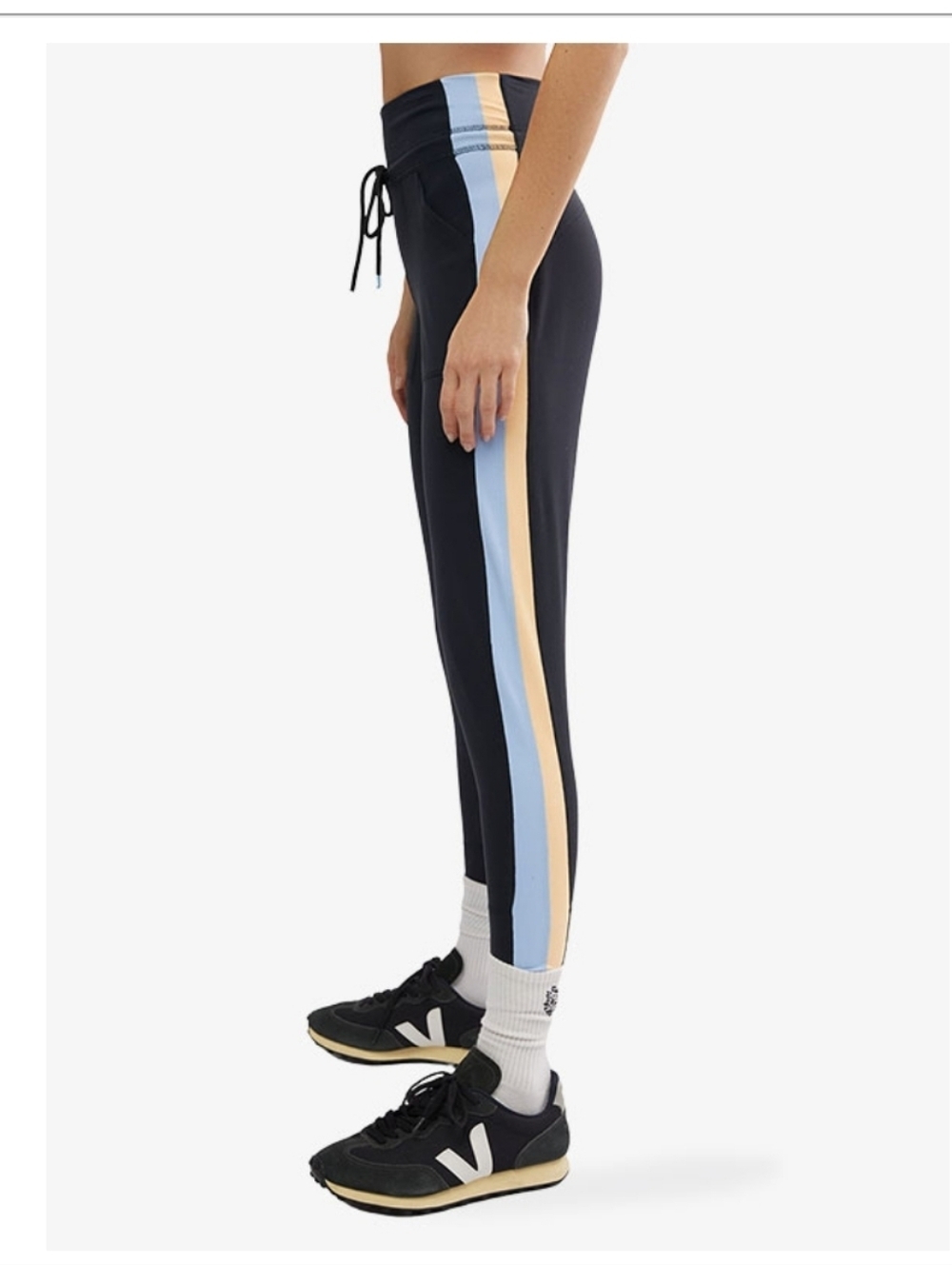 Free People Athletic Never Better Color Block Jogger Pants Size Small NWOT